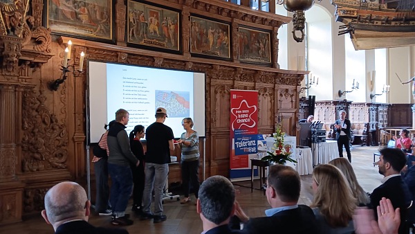 25_Bremer Jugendpreis für Schüler:innen der 8c. Preisverleihung in der oberen Rathaushalle